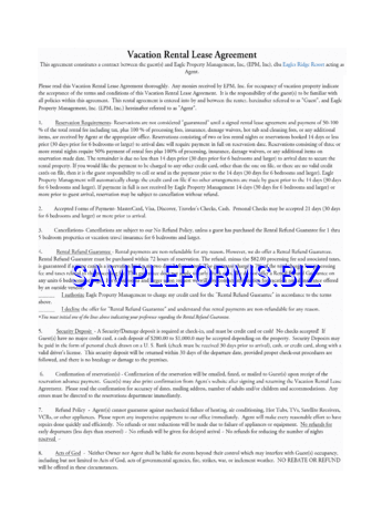 Vacation Rental Lease Agreement pdf free